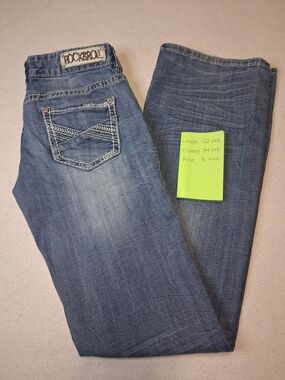 Rock & Roll Denim Jeans in Medium Wash Blue